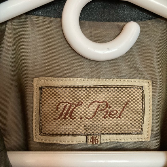 Vintage M Piel two tone soft leather jacket - Picture 4 of 5